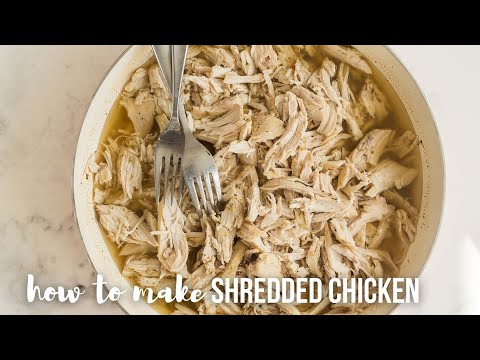 Easy and JUICY Shredded Chicken (stovetop) | The Recipe Rebel