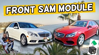 MERCEDES W212 E CLASS FRONT SAM MODULE LOCATION E350 E400 E250 E200 E220 E250 CDI BLUETEC