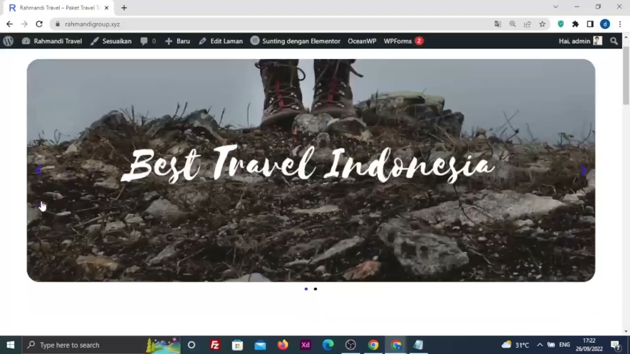 Seperti Ini Website yang akan dibuat