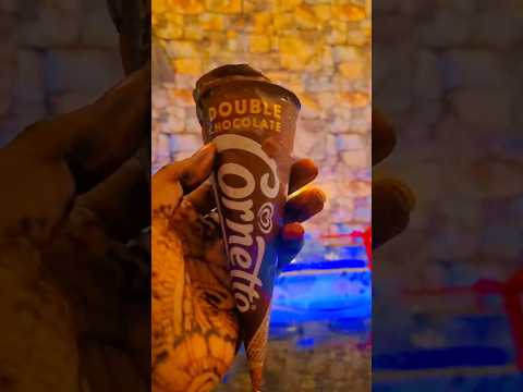 Tasty double chocolate cornetto 😋 #yummy #subscribe #viralvideo #icecream #youtubeshorts #amazing