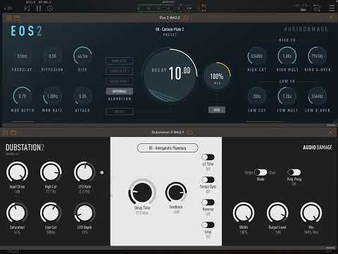 Audio Damage DUBSTATION2 and EOS2 | Experimental Trip | Audio effects AUv3 Delay Reverb iOS iPad