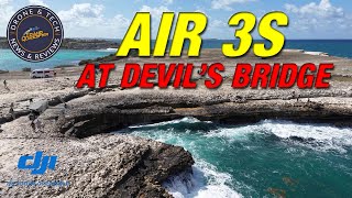 DJI Air 3S at the Devil's Bridge in Beautiful Antigua. Featuring "Old Farts with Drones" Bob Dempsey