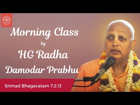 Morning Class by HG Radha Damodar Prabhu || Srimad Bhagavatam 7.2.13  || 17.12.2024