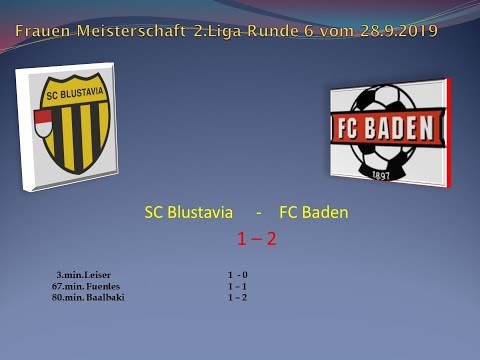 Frauen Meisterschaft 2.Liga SC Blustavia - FC Baden
