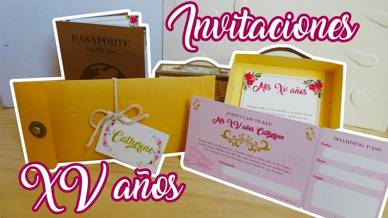 DIY | Invitaciones de XV años | Estilo viajero | ✈️✈️✈️