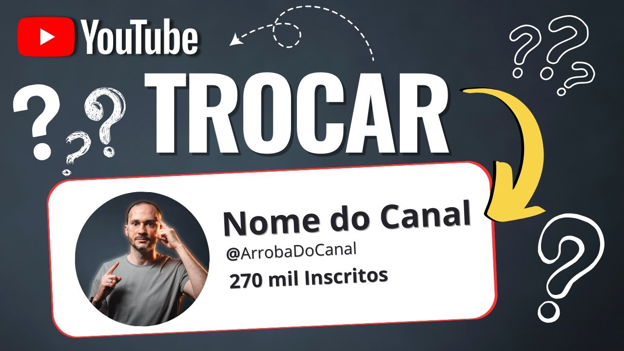 Trocar NOME do Canal no YouTube ⚠️ CUIDADO!