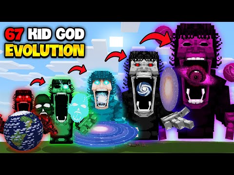 Minecraft But I Evolve 67 KID GOD Phase 99999999