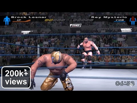 WWE SmackDown! Here Comes the Pain | Brock Lesnar vs. Rey Mysterio Full Match | Playstation 2!