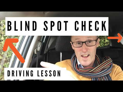 Driving Lesson.  Blindspot checks