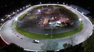 preview picture of video 'Oswego Speedway - Shampine Memorial 75 - By Air (HD)'