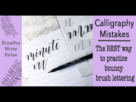 Best Way to Practice Bouncy Brush Lettering