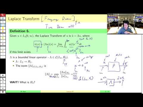MAE509 (LMIs in Control): Lecture 7, part B - The Laplace Transform and the H_2/H_infty Signal Norms
