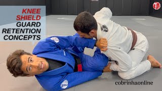 Knee Shield Guard Retention Concepts
