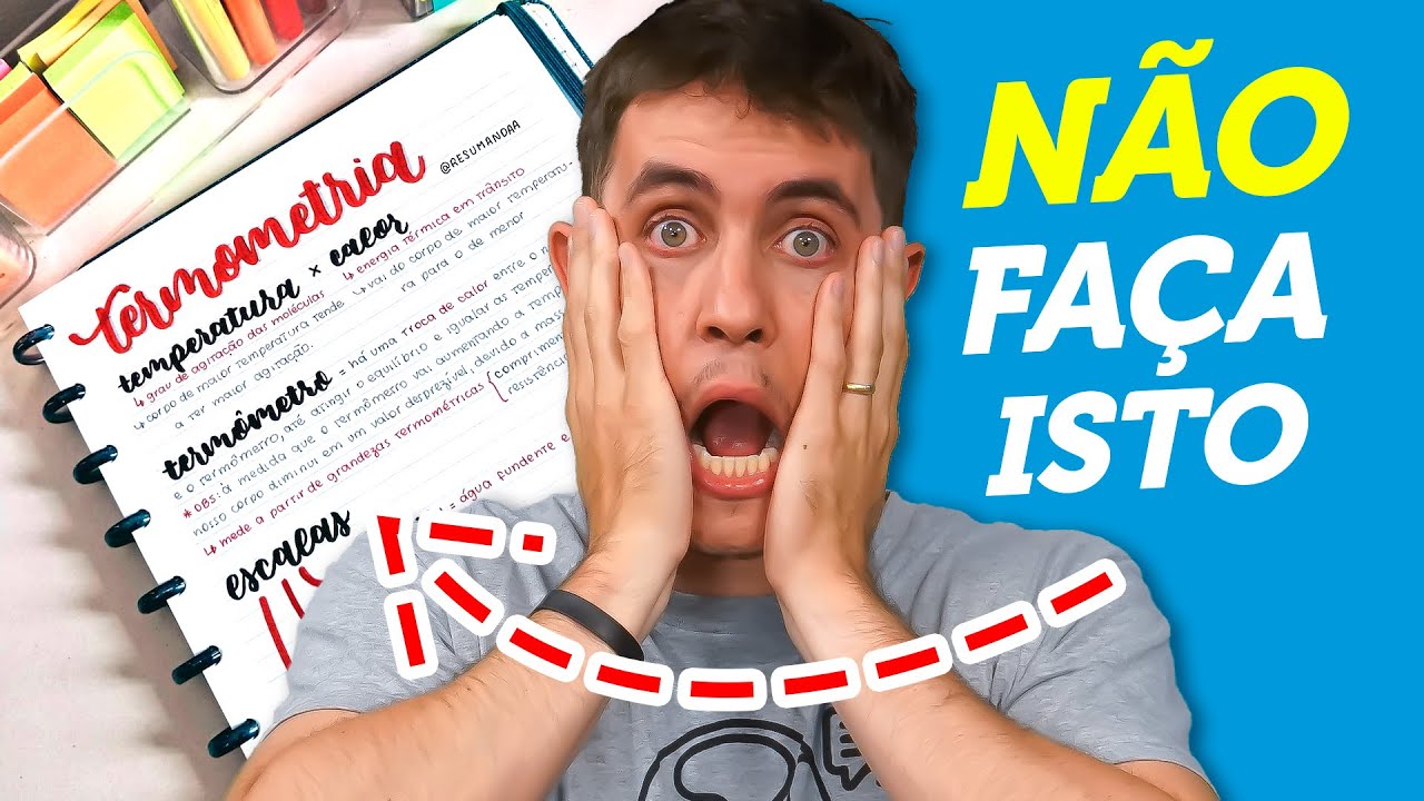 Anotar a matéria. NÃO PERCA mais tempo!