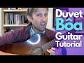 Duvet SOLO And Chords Bôa Guitar Tutorial