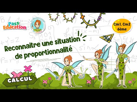 Reconnaitre une situation de proportionnalité Cm1 Cm2 6ème Fée des Maths Leçon Exercices Evaluations