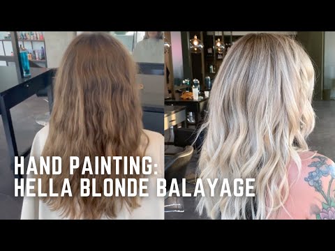 Brunette to Blonde Balayage Transformation - tutorial...