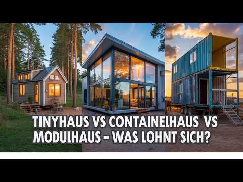 „Haus für 30.000 oder 100.000 €? Tinyhaus, Containerhaus oder Modulhaus – der ehrliche Vergleich!“
