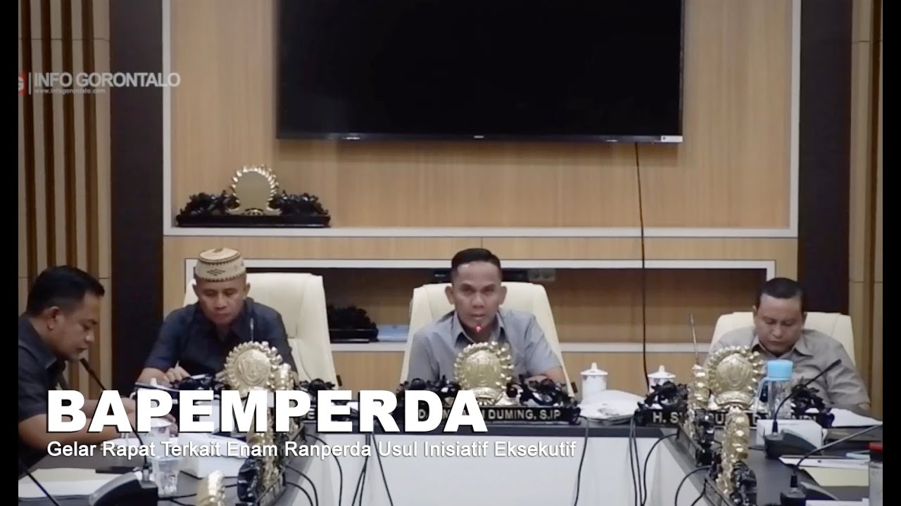 Bapemperda Gelar Rapat, Bahas 6 Ranperda Usul Inisiatif Eksekutif