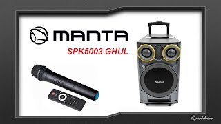 Manta GHUL SPK5003 - Potężny głośnik Bluetooth z wieloma funkcjami