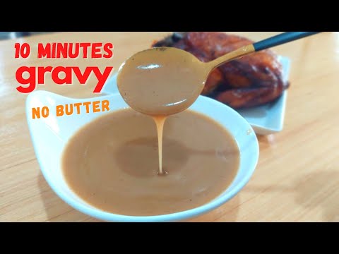 HOW TO MAKE PERFECT GRAVY | NO BUTTER GRAVY | GRAVY USING CHICKEN DRIPPINGS / MEAT JUICES