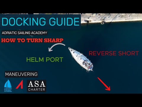 Docking guide - How to turn the boat without stopping - Adriatic Sailing Academy