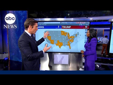 Early election night analysis: Harris vs Trump polls