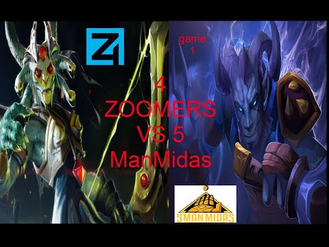 4 zoomers vs 5manmidas - Game 1 - DPC WINTER 21 LEAGUE (NA) #DOTA 2 -