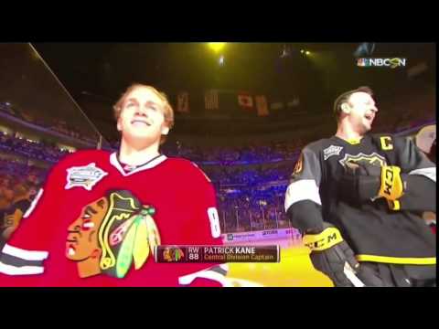 Patrick Kane gets boo'd. John Scotts laughs, then cheered.