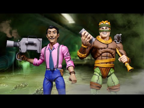 Фигурка Turtles Classic Cartoon Rat King vs Vernon Neca - фото 1 - id-p2018184497
