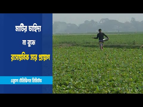 মাটির চাহিদা না বুঝে রাসায়নিক সার প্রয়োগ