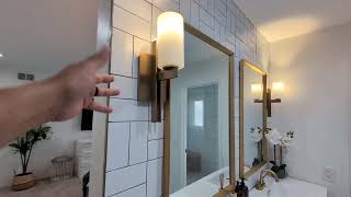 Possini Euro Design Ludlow Modern Wall Sconce Lighting Burnished Brass Metal Hardwired Review