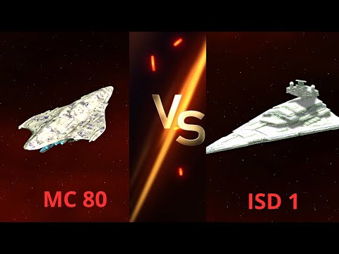Can Imperial Star Destroyer 1 Beat MC80 in Empire at War: Thrawn's Revenge?