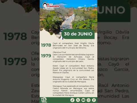 La Ofensiva Final:  En León, los combatientes Sandinistas logran la liberación de Achuapa