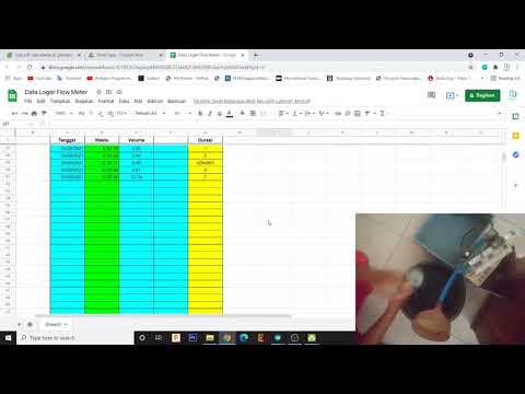 Arduino Project #3 - Flow Meter dan Data Loger dengan Google Sheet || Spreadsheet