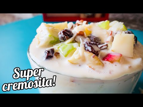 Ensalada de manzana bien cremosita para navidad