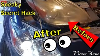 How to replace 2010 2015 Toyota Prius headlights shortcut hack