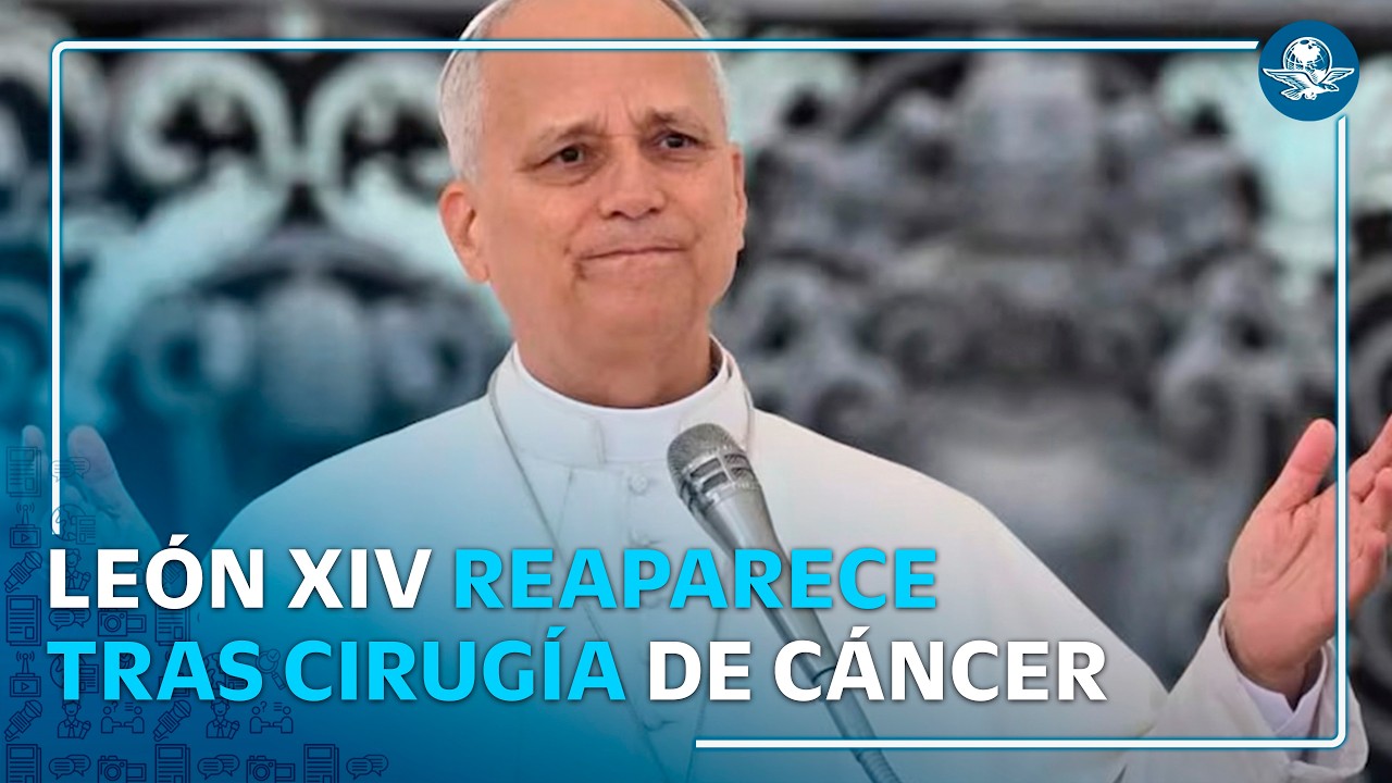 Reaparece el papa León XIV en el Ángelus tras someterse a cirugía por cáncer de pulmón