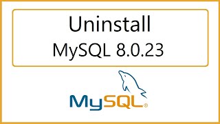 How to Uninstall MySQL completely from Windows 10