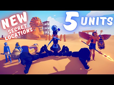 NEW 5 HIDDEN UNITS SECRET LOCATIONS - Totally Accurate Battle Simulator TABS
