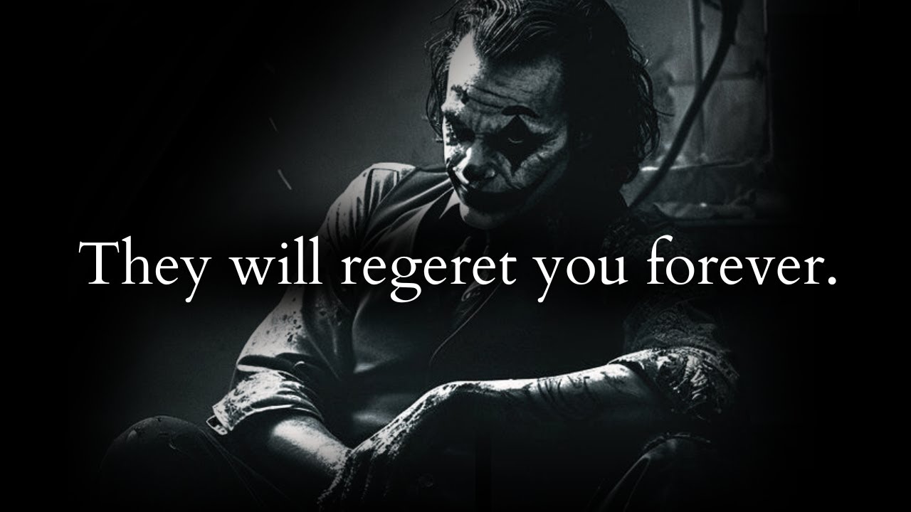 They will regret your absence forever - Joker Speech (Powerful)