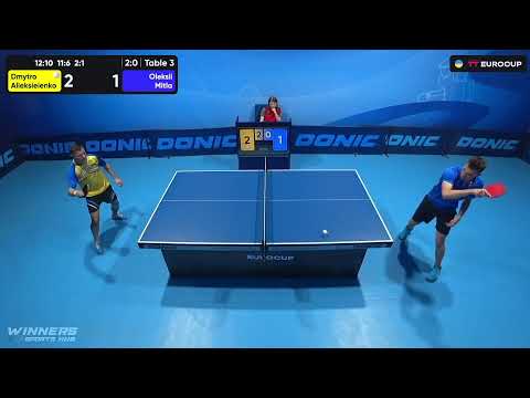 15:55 Dmytro Alieksieienko - Oleksii Mitla 24.09.2023 TT Euro.Cup  Ukraine Master. TABLE 3