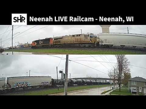 Live webcam view of Railcam del patio ferroviario CN de Neenah