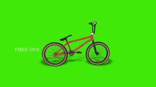 bicycle loopable animation green screen video