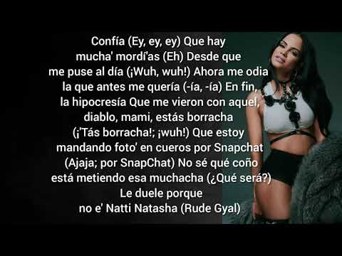 #Nattinatasha       Natti Natasha  (Hablando De Mi)  Letra