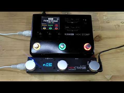 KL Works MIDICTATOR MIDI Controller Demo! HX Stomp, GT1000 Core, 500 series & Strymon  best match