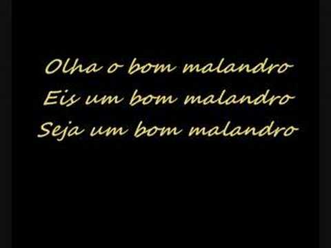 BOM MALANDRO (MUSICA E LETRA)