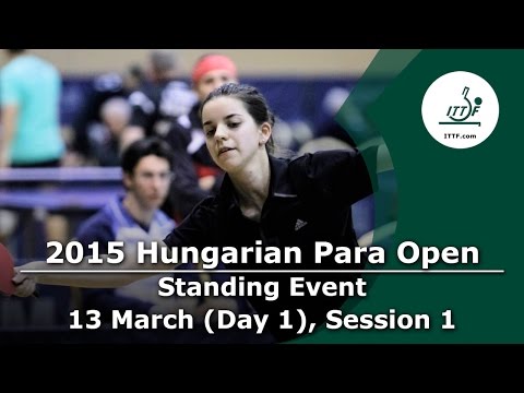 Para tabletennis Hungarian Open Day1 Standing event