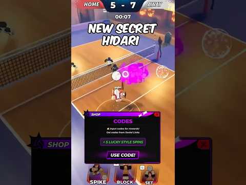 2 Taichous + HIDARI "Bullet" SPIKE & All Working Codes #volleyballlegends #roblox #hidari #vblegends