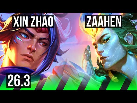 XIN ZHAO vs ZAAHEN (JGL) | EUW Challenger | 26.3